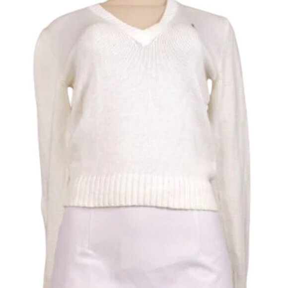 RALPH LAUREN SPORT Logo Knit V-Neck Sweater - Picture 1 of 4